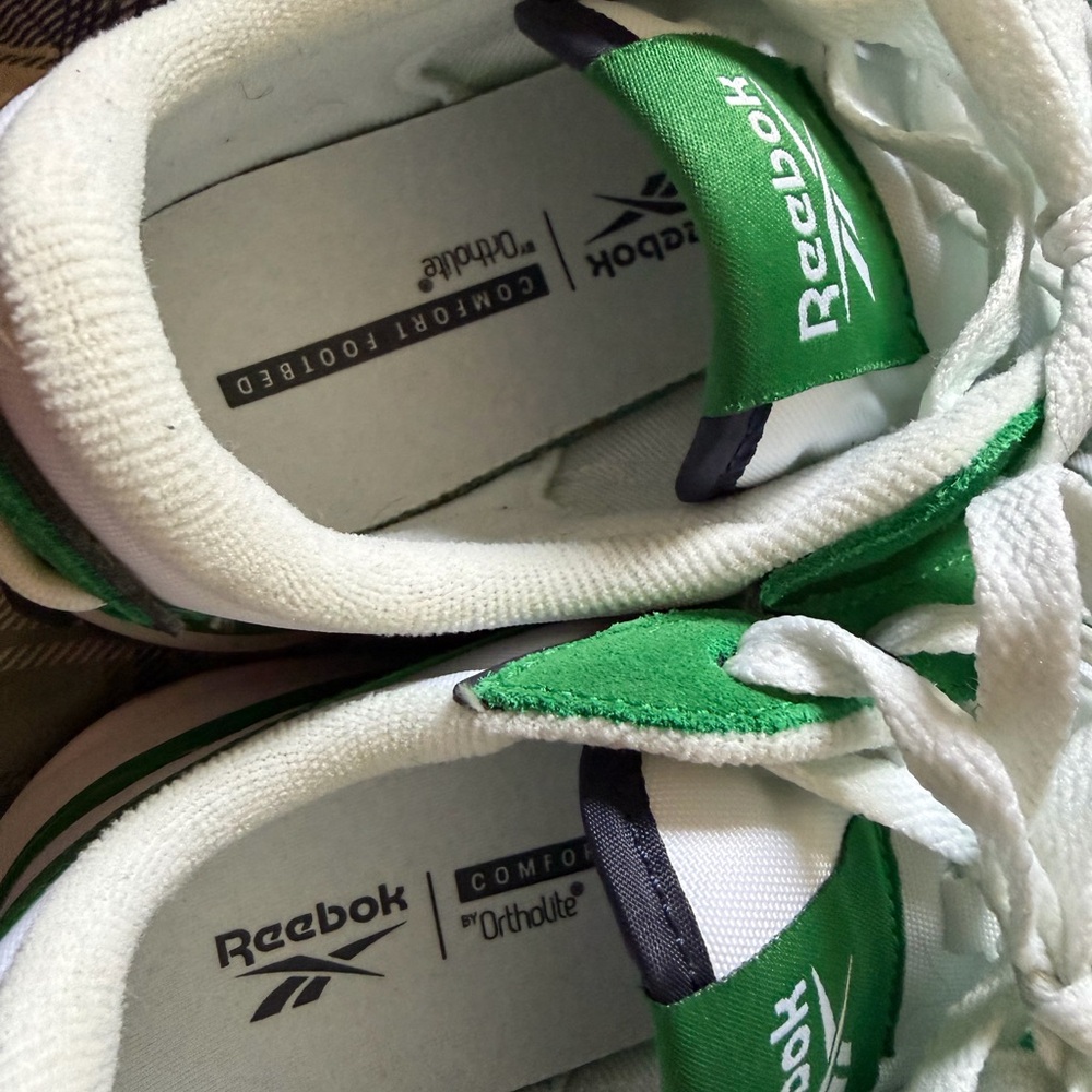 Reebok women’s  Green and White Sneakers - Picture 5 of 5